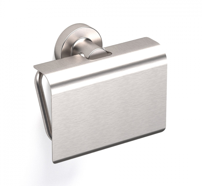 Toilet Roll Holders with Flap 194803 Origins Living Tecno Project Toilet Roll Holder with Flap - Brushed Nickel 194803