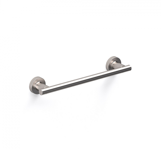 Towel Rails in Brushed Nickel 194988 Origins Living Tecno Project Towel Rail 33cm - Brushed Nickel 194988