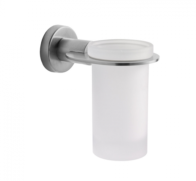Bathroom Tumblers 198115 Origins Living Tecno Project Tumbler Holder - Brushed Nickel 198115