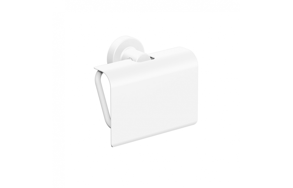 Origins Living Tecno Project Toilet Roll Holder with Flap - White 166169