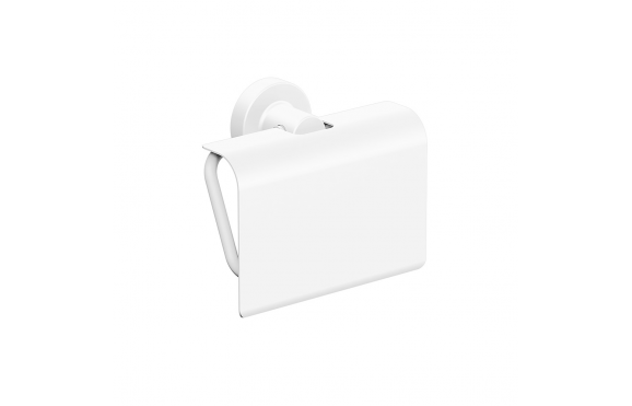 Origins Living Tecno Project Toilet Roll Holder with Flap - White 166169