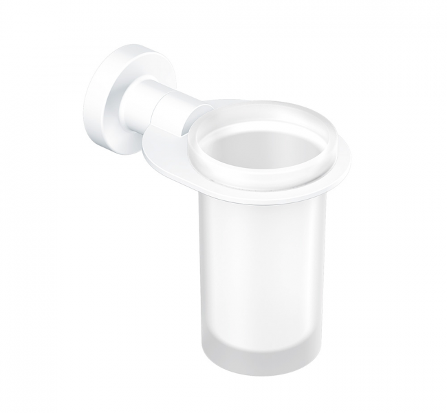 Bathroom Tumblers 166114 Origins Living Tecno Project Tumbler Holder - White 166114