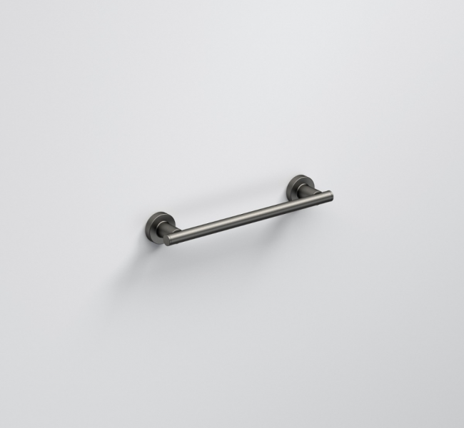 Towel Rails in Gunmetal 186228 Origins Living Tecno Project Towel Rail 33cm - Gunmetal 186228