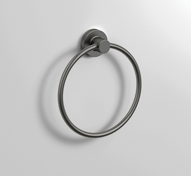 Towel Rings 188048 Origins Living Tecno Project Towel Ring - Gunmetal 188048