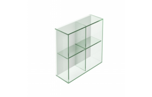 Origins Living Pier Glass 4 Box Shelf Square - Clear B008516