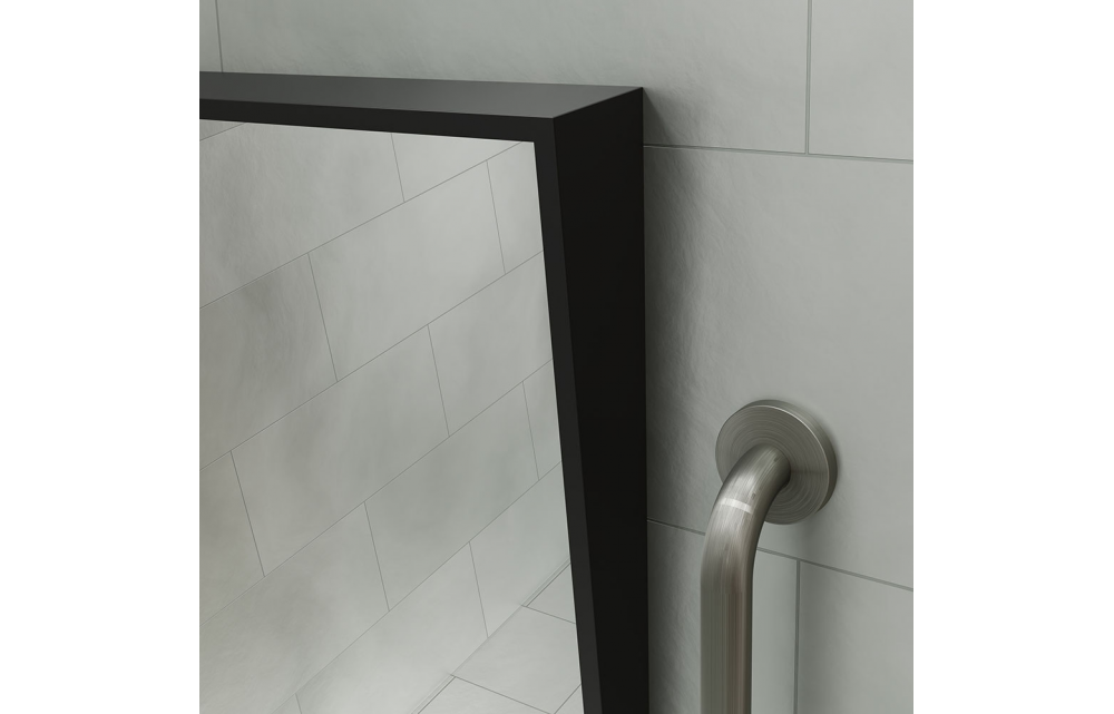 Origins Living Docklands Inclusive Angled Mirror 50 Black - 50x80cm DKL-00A058-BK