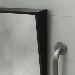 Origins Living Docklands Inclusive Angled Mirror 50 Black - 50x80cm DKL-00A058-BK