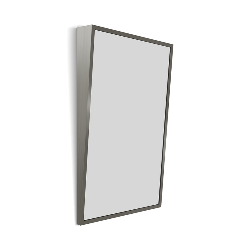 Dockland Rectangular Mirrors DKL-00A058-BS Origins Living Docklands Inclusive Angled Mirror 50 Brushed Stainless Steel - 50x80cm DKL-00A058-BS