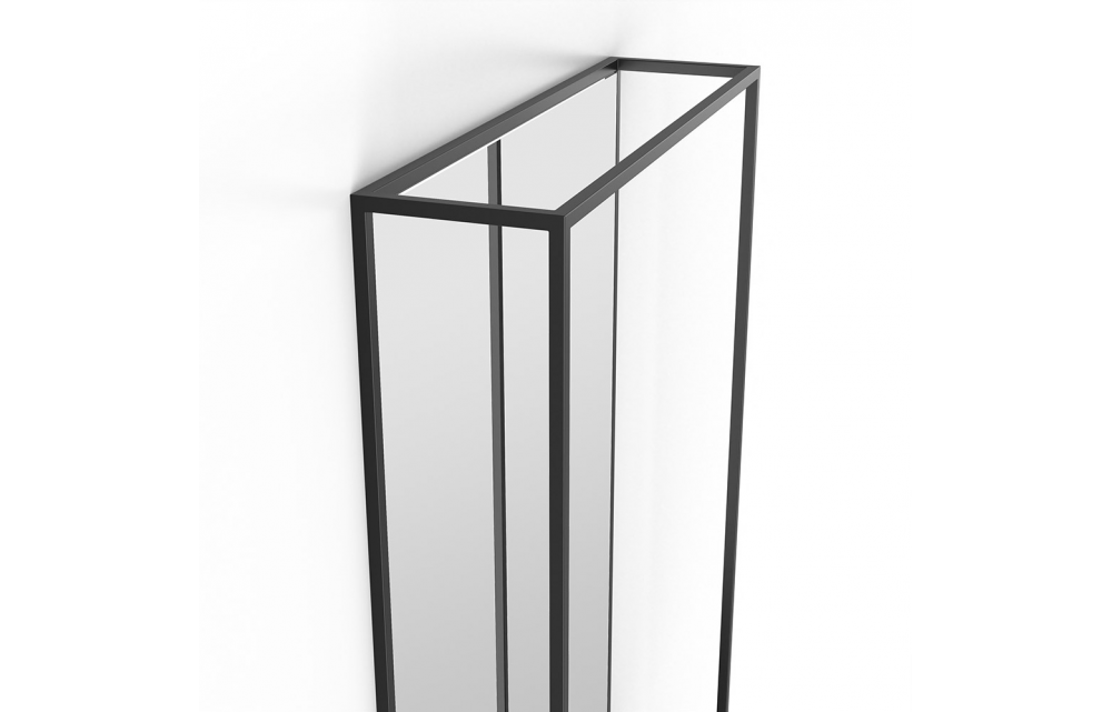 Origins Living Docklands Mirror With Shelf 50 Black - 50x80cm DKL-002058-BK