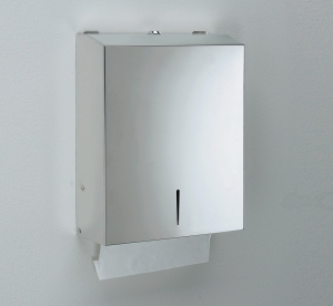 Commercial Washroom Products 2436-13 Origins Living Paper Dispenser with Safety Lock - Polished 2436-13