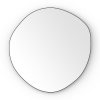 Origins Living Organic Shaped Mirrors OSL-00G658-BK Origins Living Oslo Organic Mirror 60cm Black OSL-00G658-BK
