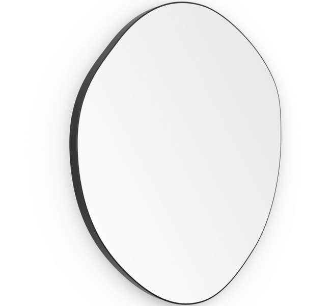 Origins Living Organic Shaped Mirrors OSL-00G658-BK Origins Living Oslo Organic Mirror 60cm Black OSL-00G658-BK