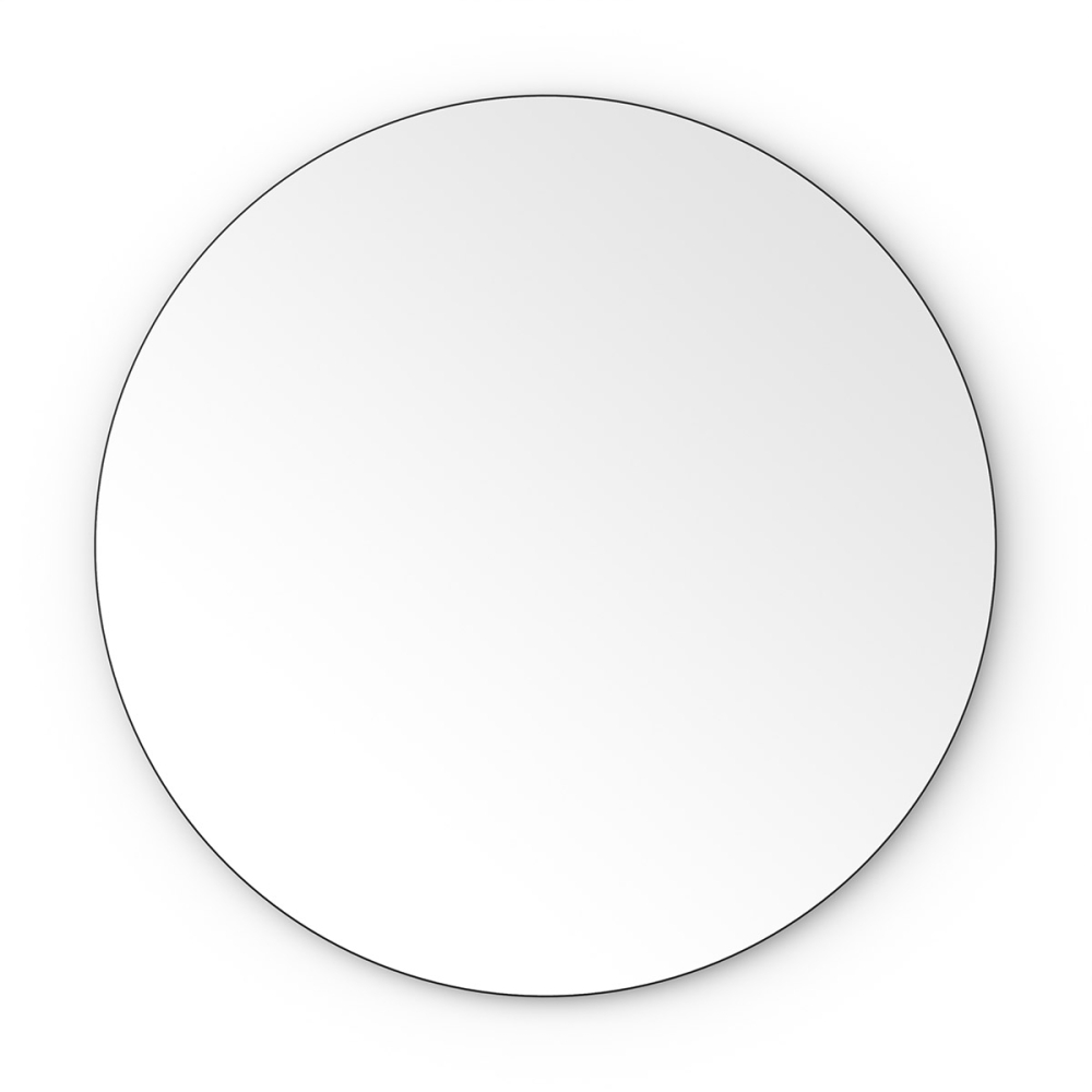 Origins Living Oslo Round Mirror 100cm Black OSL-00D100-BK