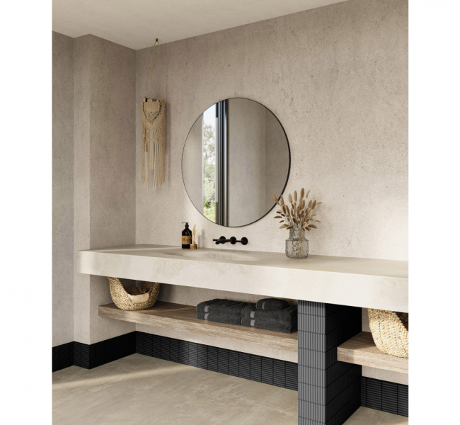 Origins Living Mirrors Oslo OSL-00D060-BK Origins Living Oslo Round Mirror 60cm Black OSL-00D060-BK