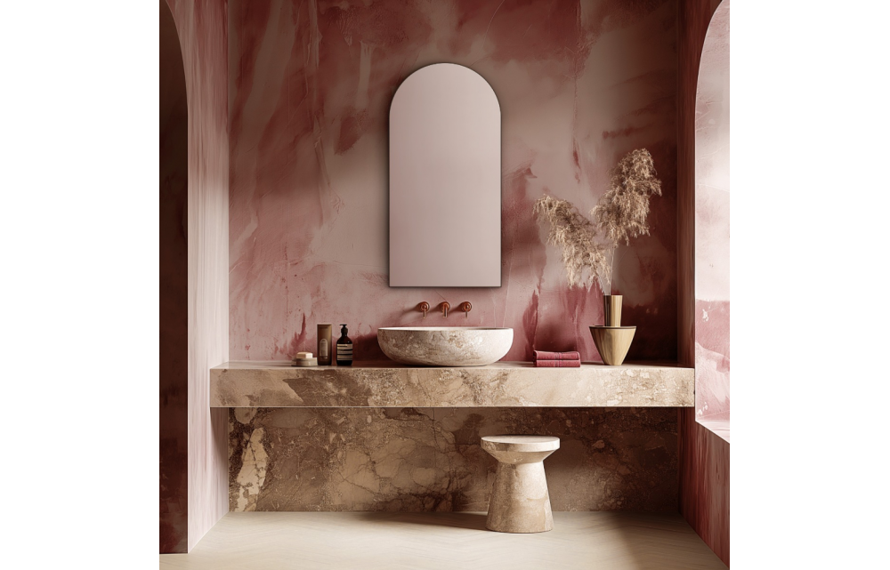 Origins Living Oslo Arch Mirror 50x100cm Brushed Bronze OSL-00R105-BZ