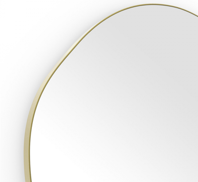 Origins Living Organic Shaped Mirrors OSL-00G658-BB Origins Living Oslo Organic Mirror 60cm Brushed Brass OSL-00G658-BB
