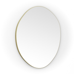 Origins Living Oslo Organic Mirror 80cm Brushed Brass OSL-00G877-BB Origins Living Oslo Organic Mirror 80cm Brushed Brass OSL-00G877-BB