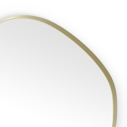 Origins Living Oslo Organic Mirror 80cm Brushed Brass OSL-00G877-BB Origins Living Oslo Organic Mirror 80cm Brushed Brass OSL-00G877-BB