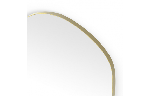 Origins Living Organic Shaped Mirrors OSL-00G877-BB Origins Living Oslo Organic Mirror 80cm Brushed Brass OSL-00G877-BB