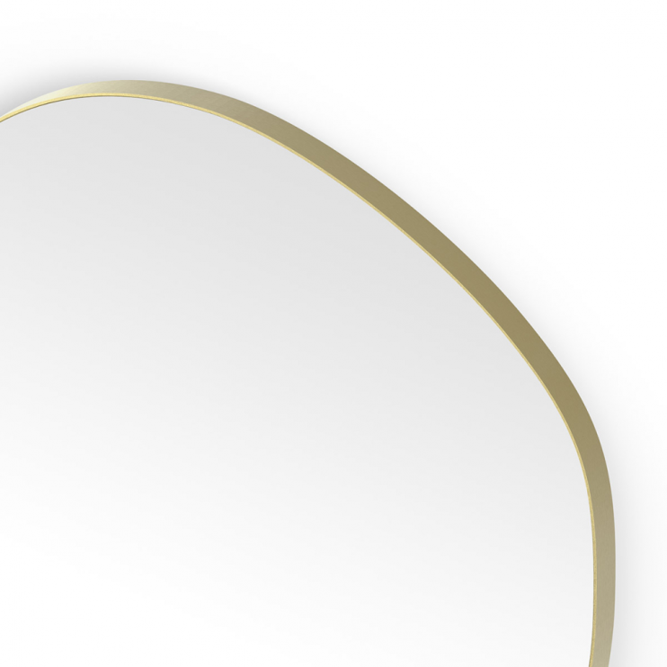 Origins Living Organic Shaped Mirrors OSL-00G877-BB Origins Living Oslo Organic Mirror 80cm Brushed Brass OSL-00G877-BB