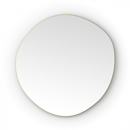 Origins Living Oslo Organic Mirror 80cm Brushed Brass OSL-00G877-BB Origins Living Oslo Organic Mirror 80cm Brushed Brass OSL-00G877-BB