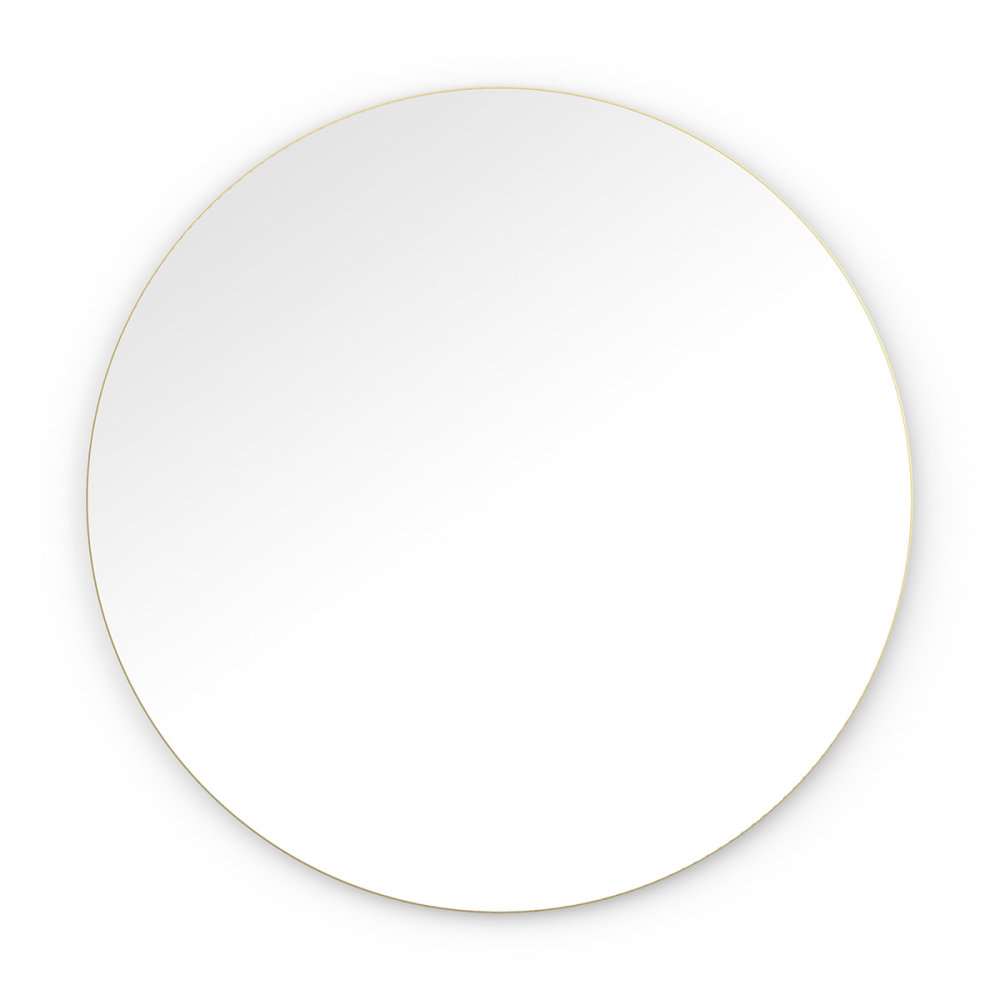 Origins Living Oslo Round Mirror 100cm Brushed Brass OSL-00D100-BB