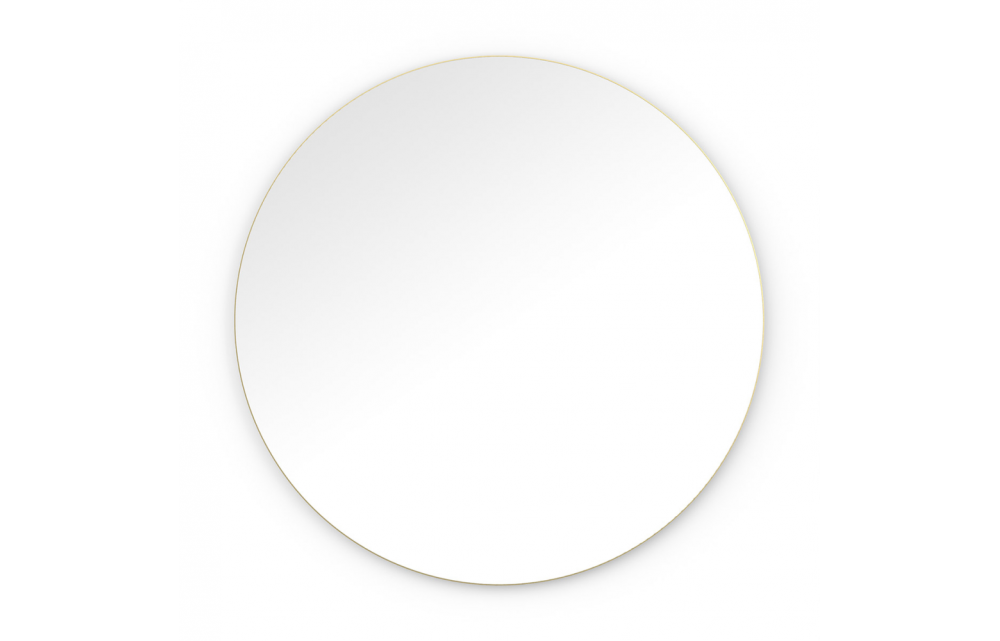 Origins Living Oslo Round Mirror 100cm Brushed Brass OSL-00D100-BB