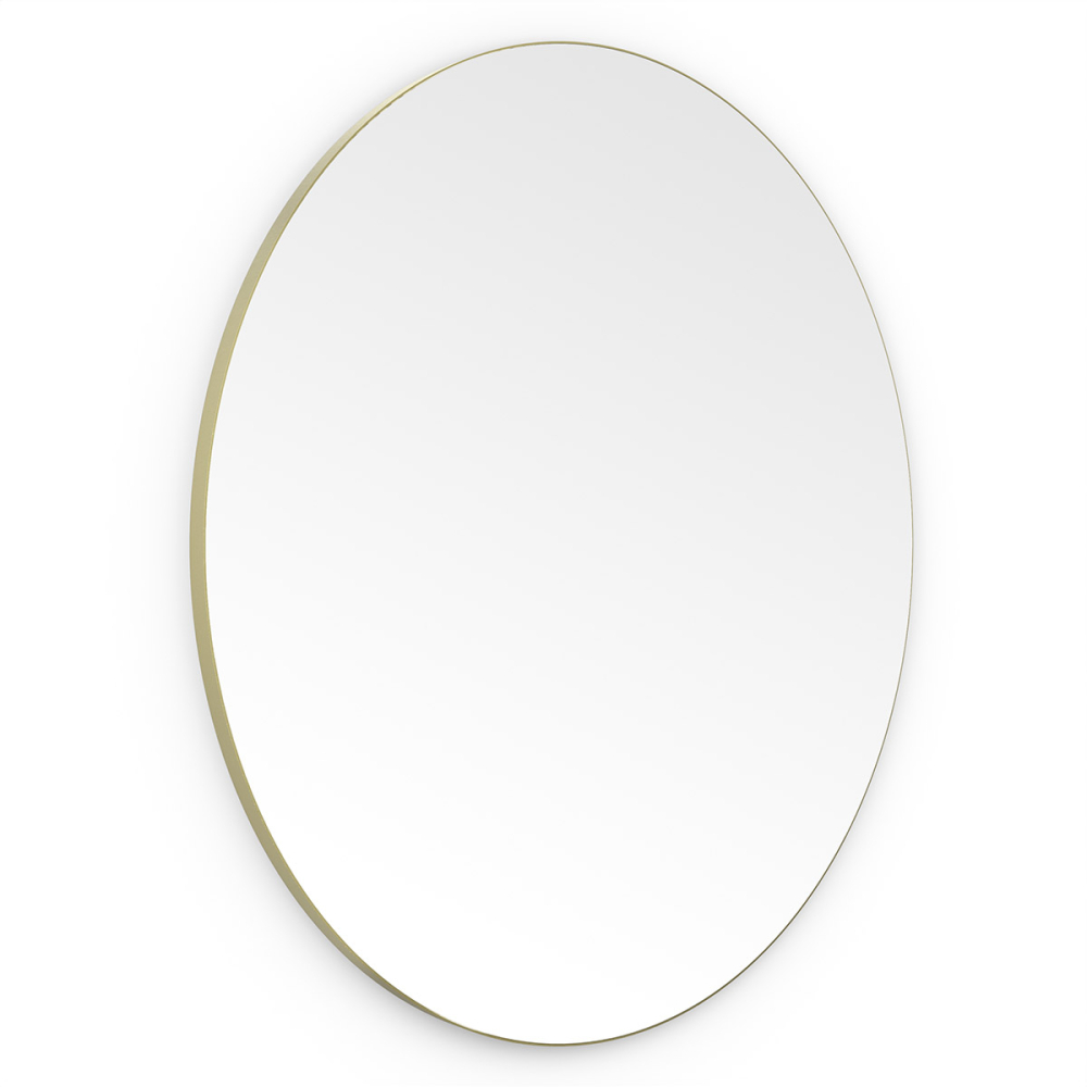 Origins Living Oslo Round Mirror 100cm Brushed Brass OSL-00D100-BB