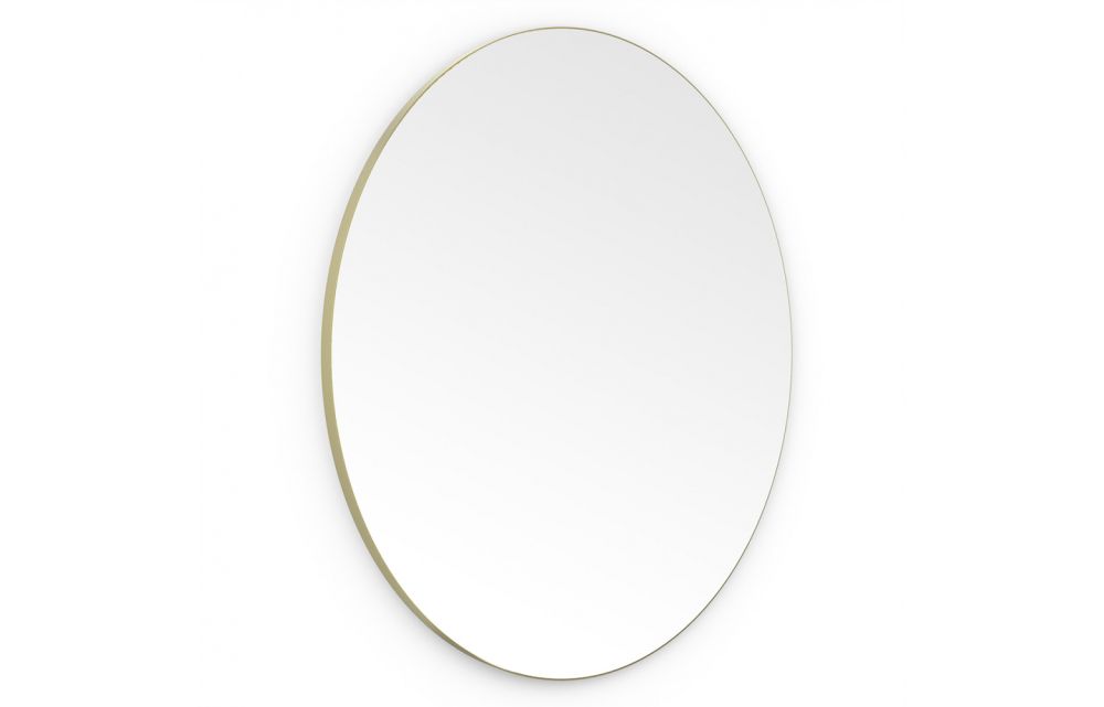 Origins Living Oslo Round Mirror 100cm Brushed Brass OSL-00D100-BB