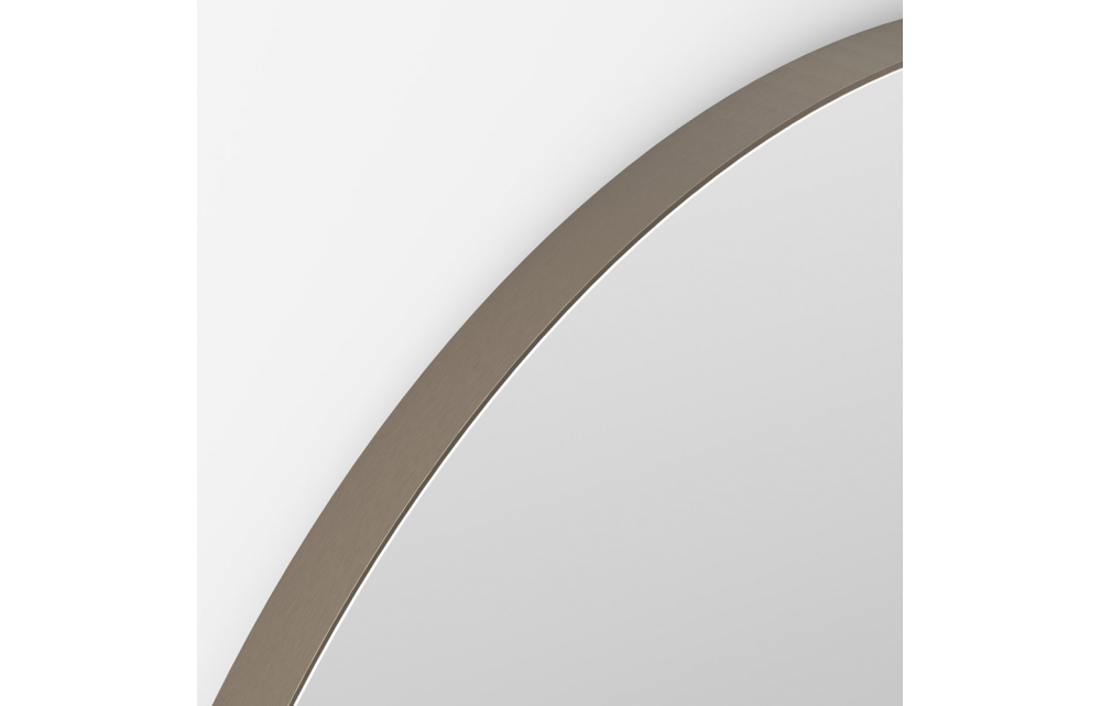 Origins Living Oslo Round Mirror 100cm Brushed Bronze OSL-00D100-BZ