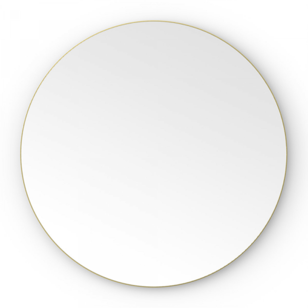 Origins Living Oslo Round Mirror 60cm Brushed Brass OSL-00D060-BB Origins Living Oslo Round Mirror 60cm Brushed Brass OSL-00D060-BB