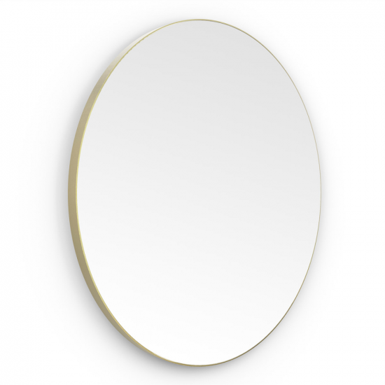 Origins Living Oslo Round Mirror 60cm Brushed Brass OSL-00D060-BB Origins Living Oslo Round Mirror 60cm Brushed Brass OSL-00D060-BB