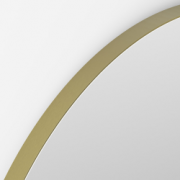 Origins Living Oslo Round Mirror 60cm Brushed Brass OSL-00D060-BB