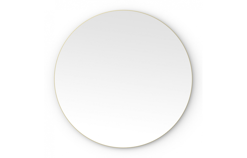 Origins Living Oslo Round Mirror 80cm Brushed Brass OSL-00D080-BB