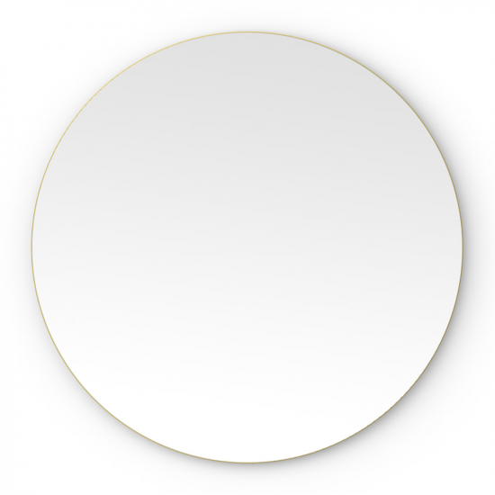 Origins Living Oslo Round Mirror 80cm Brushed Brass OSL-00D080-BB Origins Living Oslo Round Mirror 80cm Brushed Brass OSL-00D080-BB