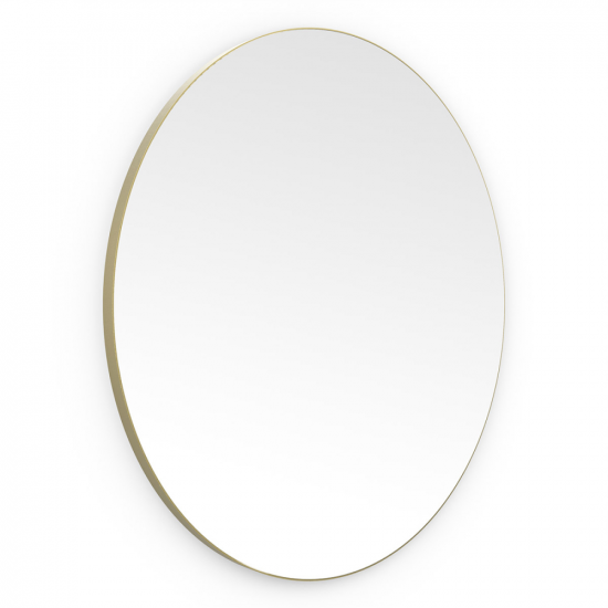 Origins Living Oslo Round Mirror 80cm Brushed Brass OSL-00D080-BB Origins Living Oslo Round Mirror 80cm Brushed Brass OSL-00D080-BB