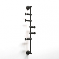 Origins Living Archer Vertical Rail With 5 Hooks - Black ARR-110560-BK Origins Living Archer Vertical Rail With 5 Hooks - Black ARR-110560-BK