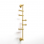 Origins Living Archer Vertical Rail With 5 Hooks - Satin Brass ARR-110560-BB