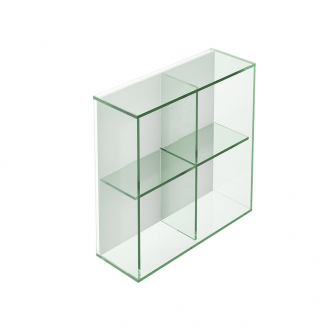 Origins Living Pier Glass 4 Box Shelf Square - Clear B008516 from Ebzone
