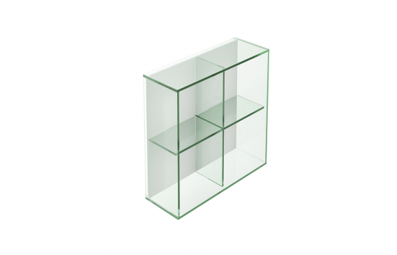 Origins Living Pier Glass 4 Box Shelf Square - Clear B008516
