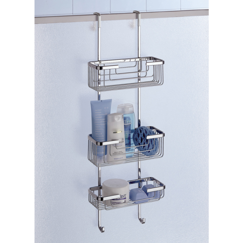 Robe Hooks 5684-13 Origins Living Shower Rack 3 Tier - Chrome 5684-13