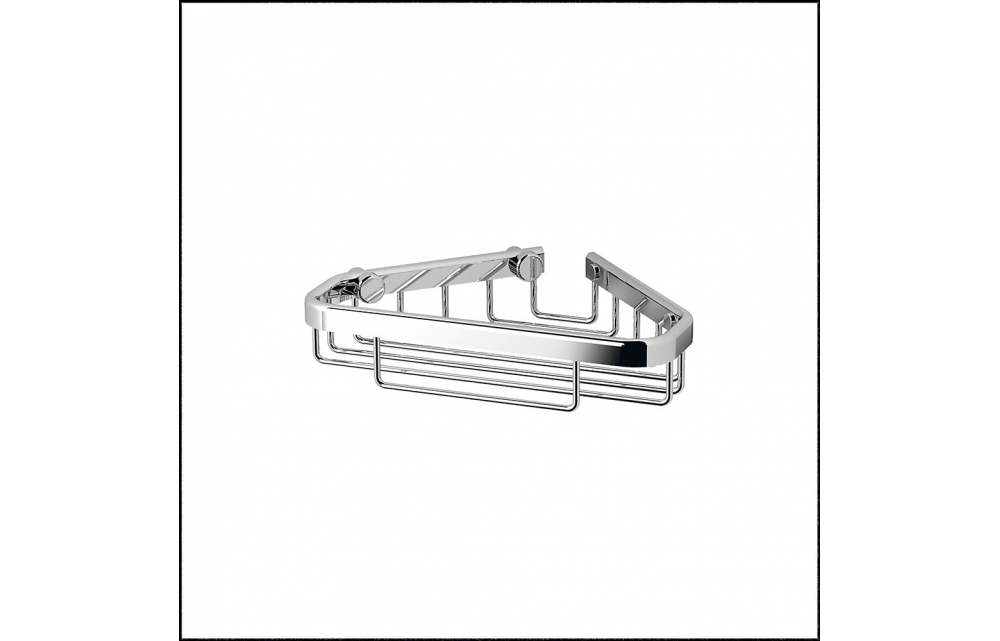 Origins Living Small Corner Shower Basket - Chrome 189755