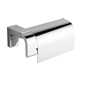 Origins Living Eletech Toilet Roll Holder with Flap - Chrome 114160 Bathroom Accessory