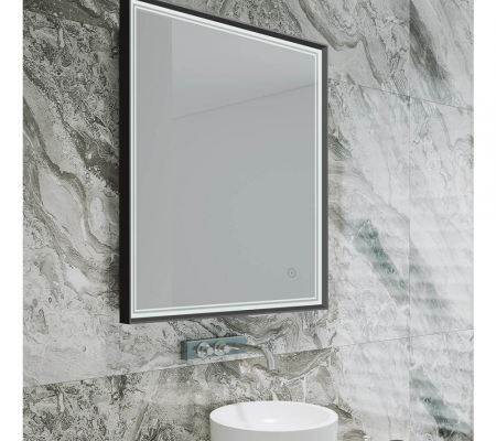 Origins Living Astoria Mirror 60 Black - 60x80cm B008356 Bathroom Accessory