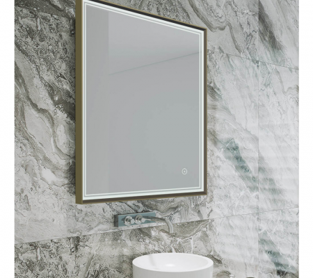 Origins Living Astoria Mirror 60 Brushed Bronze - 60x80cm B008387 Bathroom Accessory