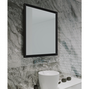 Origins Living Brooklyn Mirror 60 Black - 60x80cm B008110 Bathroom Accessory