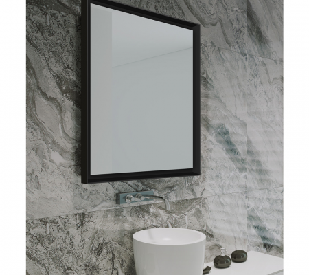 Origins Living Brooklyn Mirror 60 Black - 60x80cm B008110 Bathroom Accessory