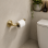 Baxter Open Toilet Roll Holder - Brushed Brass