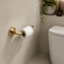 Baxter Open Toilet Roll Holder - Brushed Brass