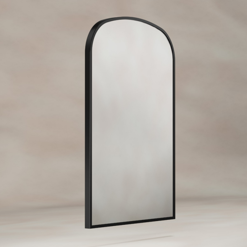 Origins Living Delphine Overmantel Arch Mirror 60x90cm - Black DEL-00R069-BK